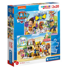 PUZZLE PAT PATROUILLE 2X20 CLEMENTONI 3 ANS+