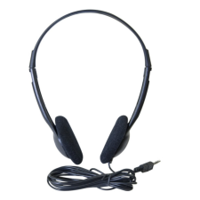 CASQUE STEREO FILAIRE ECF-059201 ECO JACK 3.5 MM NOIR