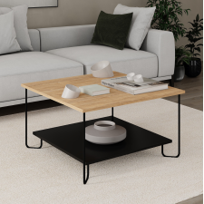 TABLE BASSE TONKA CARREE CHENE SILKY NOIRE