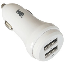 CHARGEUR WE ALLUME CIGARE WEAC2USBB2 2 PORTS USB BLANC