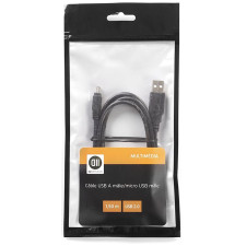 CÂBLE USB 2.0 TYPE A MÂLE/MICRO USB A MÂLE D2 DIFFUSION D2MICROUSB150SACH 1.5M NOIR