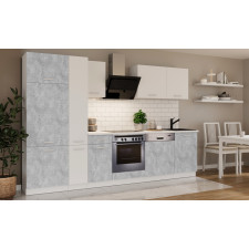 CUISINE COMPLETE TONI 300/72 EFFET BETON ET BLANC