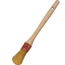 PINCEAU ROND No 4-25MM MANCHE BOIS VIROLE