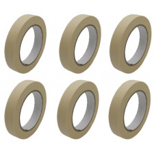 LOT DE 6 ROULEAUX MASQUAGE 19MMX50M