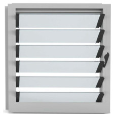 JALOUSIE BLC L180XH111 9CM 7L VITRES OPAQUES