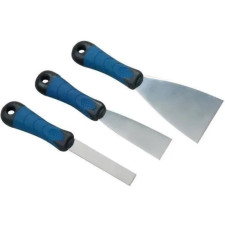 LOT 3 COUTEAUX PLASTIQUE INOX BIMAT