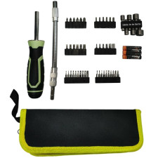 COFFRET TOURNEVIS LED PORTE-EMBOUT MAGNETIQUE TELESCOPIQUE