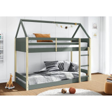 LIT SUPERPOSE EN PIN MONTESSORI 16673 ANTHRACITE 197x103x175CM