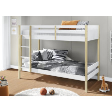 LIT SUPERPOSE DOUBLE EN PIN 16680 BLANC 200x104x151CM