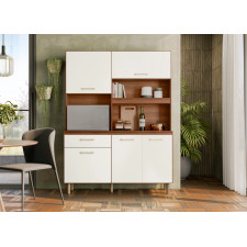 ARMOIRE CUISINE ATHENA 2951.284.1 BLANC CREME 140x43x160x190CM