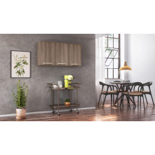 ARMOIRE CUISINE 931.280.1 EFFET LATTES 120X29X61.5CM
