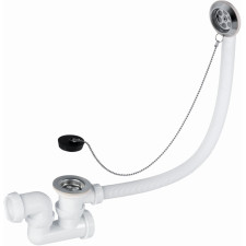 VIDAGE DE BAIGNOIRE WIRQUIN SP5502 + SYPHON + BONDE A BOUCHON