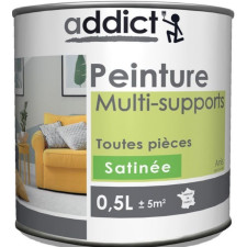 PEINTURE MULTISUPPORT ADDICT 0.5L ANIS SATIN