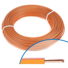 FIL ELECTRIQUE RIGIDE H07VU 1.5 ORANGE 100M