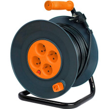 ENROULEUR BRICOLAGE H05VV F 4 PRISES 3G1.5 40M