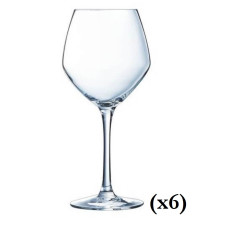 LOT DE 6 VERRES A VIN 47CL CHEF SOMMELIER