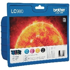 CARTOUCHE ENCRE BROTHER LC980 PACK DE 4 CARTOUCHES 