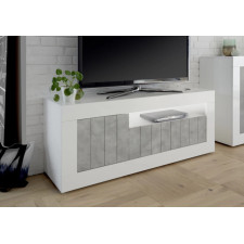 MEUBLE TV 17389 LAQUE CIMENT