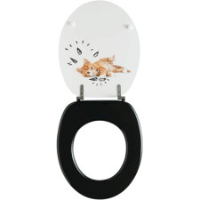 ABATTANT WIRQUIN 20723912 WOODY KITTEN BLACK