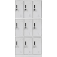 VESTIAIRE 9 PORTES 1800X900X390CM BLANC