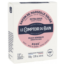 SAVON SOLIDE DE MARSEILLE ROSE 100G