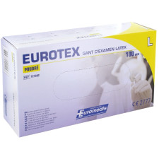 GANT EUROTEX D'EXAMEN LATEX POUDRE TAILLE L 100PCS