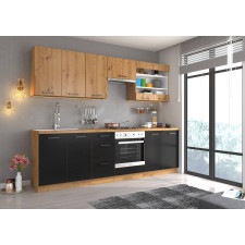 CUISINE COMPLETE MODENA 260CM GRIS ANTHRACITE