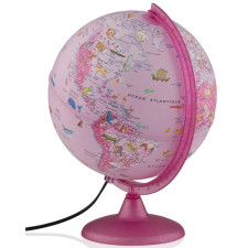GLOBE LUMINEUX SIDJ 25 CM PINK ZOO 6 ANS+