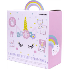 KIT DE FETE AMSCAN LICORNE  8 PERSONNES