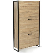 MEUBLE A CHAUSSURES EFFET BOIS ET METAL