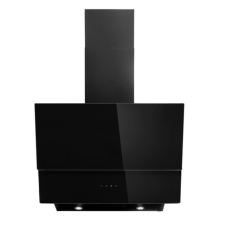 HOTTE ASPIRANTE CUISINAM CHWB-1220-600 INCLINEE EN DOUBLE VERRE NOIR AVEC LUMIERE 60CM NOIR
