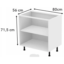 CAISSON DE CUISINE BAS RB SYSTEM CA3BLA713800B - 71,5X80 CM BLANC