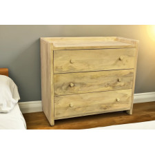 COMMODE SCANDINAVE DRESSER 3 TIROIRS EN BOIS DE MANGUIER