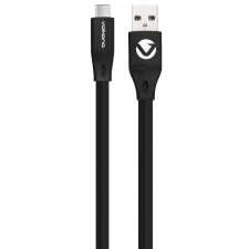 CABLE VOLKANO TYPE C SLIM SERIES FLAT PVC CABLE 1.2M NOIR