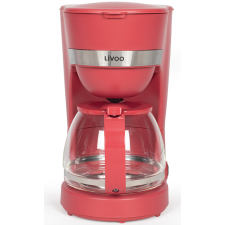 CAFETIÈRE ÉLECTRIQUE LIVOO DOD200RC 1.25L 750W ROUGE