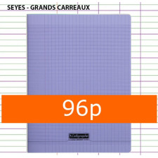 CAHIER GRANDS CARREAUX 96 PAGES 240X320 POLYPRO VIOLET CALLIGRAPHE