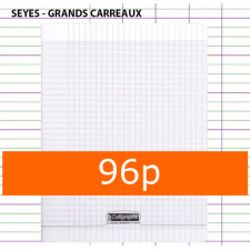 CAHIER GRANDS CARREAUX 96 PAGES 240X320 POLYPRO INCOLORE CALLIGRAPHE