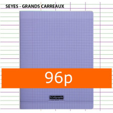 CAHIER GRANDS CARREAUX 96 PAGES 170X220 POLYPRO VIOLET CALLIGRAPHE