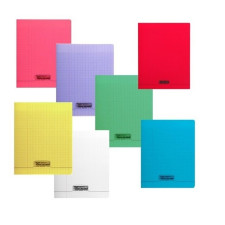 CAHIER GRANDS CARREAUX 48 PAGES 210X279 POLYPRO COUL- ASS