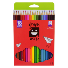 18 CRAYONS DE COULEUR GRAPHMATE