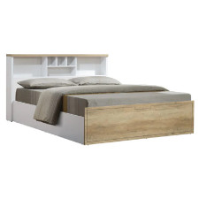 LIT BIANCA MH 4903 DS14 2 PLACES 140X190 BLANC ET SUMMER OAK