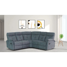 CANAPE D'ANGLE AVEC 2 RELAX MANUEL HD-1802 GRIS