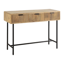 CONSOLE 16514 3 TIROIRS EN BOIS DE MANGUIER