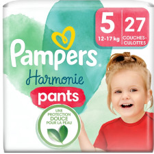 COUCHES PAMPERS HARMONIE T5 PANTS PAR 27 12-17KG
