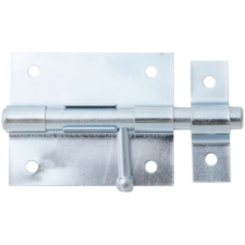 VERROU DE BOX AVEC BOUTON + GACHE ATTACHEE ALBERTS 137298 - 100MM