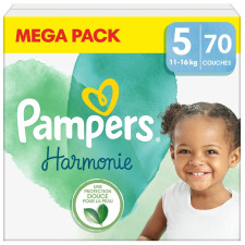 COUCHES PAMPERS HARMONIE T5 MEGA PACK PAR 70 11-16KG