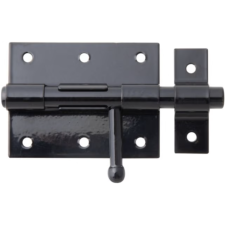 VERROU DE BOX AVEC BOUTON + GACHE ATTACHEE ALBERTS 137007 - 116MM