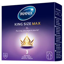 PRESERVATIFS MANIX KINGSIZEMAX PLUS LARGE ET PLUS GRAND X3