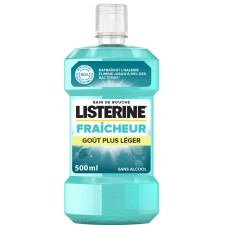 BAIN DE BOUCHE LISTERINE FRAICHEUR GOUT PLUS LEGER 500ML