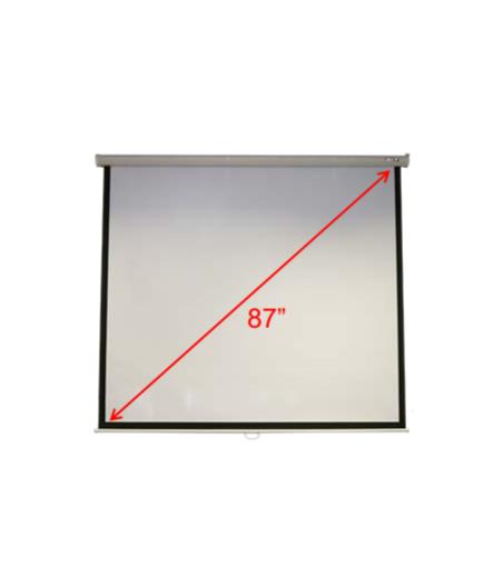 TOILE DE PROJECTION  4/3 M87-S01MW  70X70 (1/1) PLAFOND & MUR MAT BLANC MANUEL